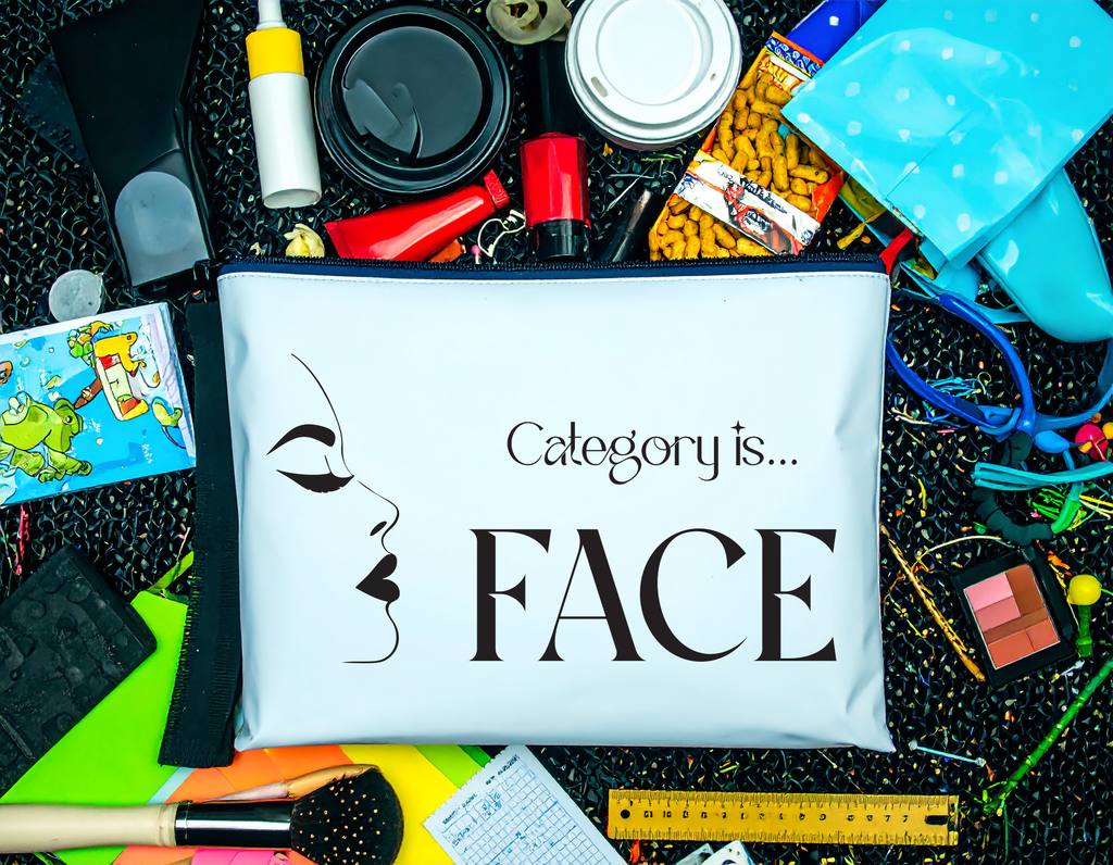 "Category is FACE" Zipper Bag
