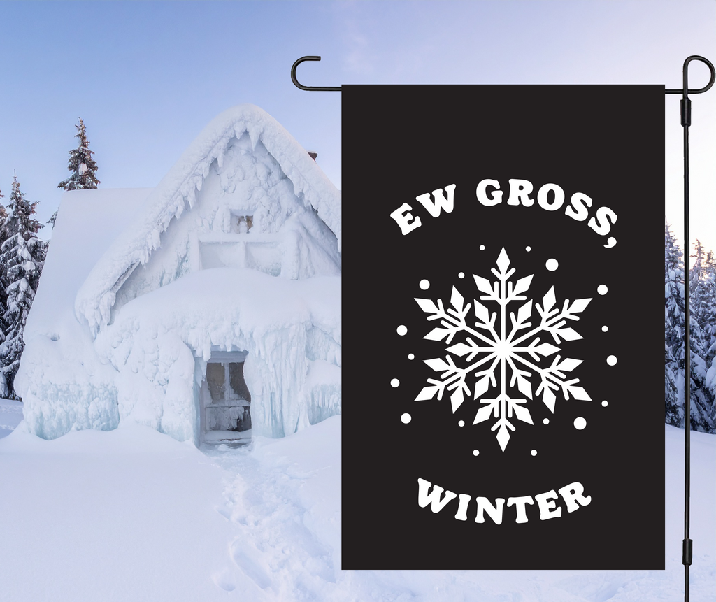"Sarcastic Snowflake" Holiday Yard Flag