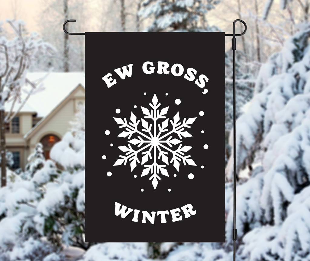 "Sarcastic Snowflake" Holiday Yard Flag