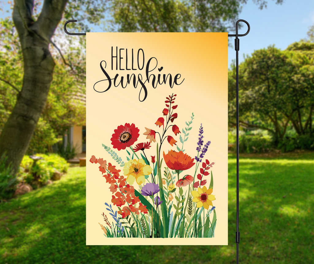 "Hello Sunshine" Yard Flag