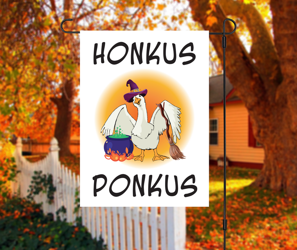 "Honkus Ponkus" Halloween Yard Flag