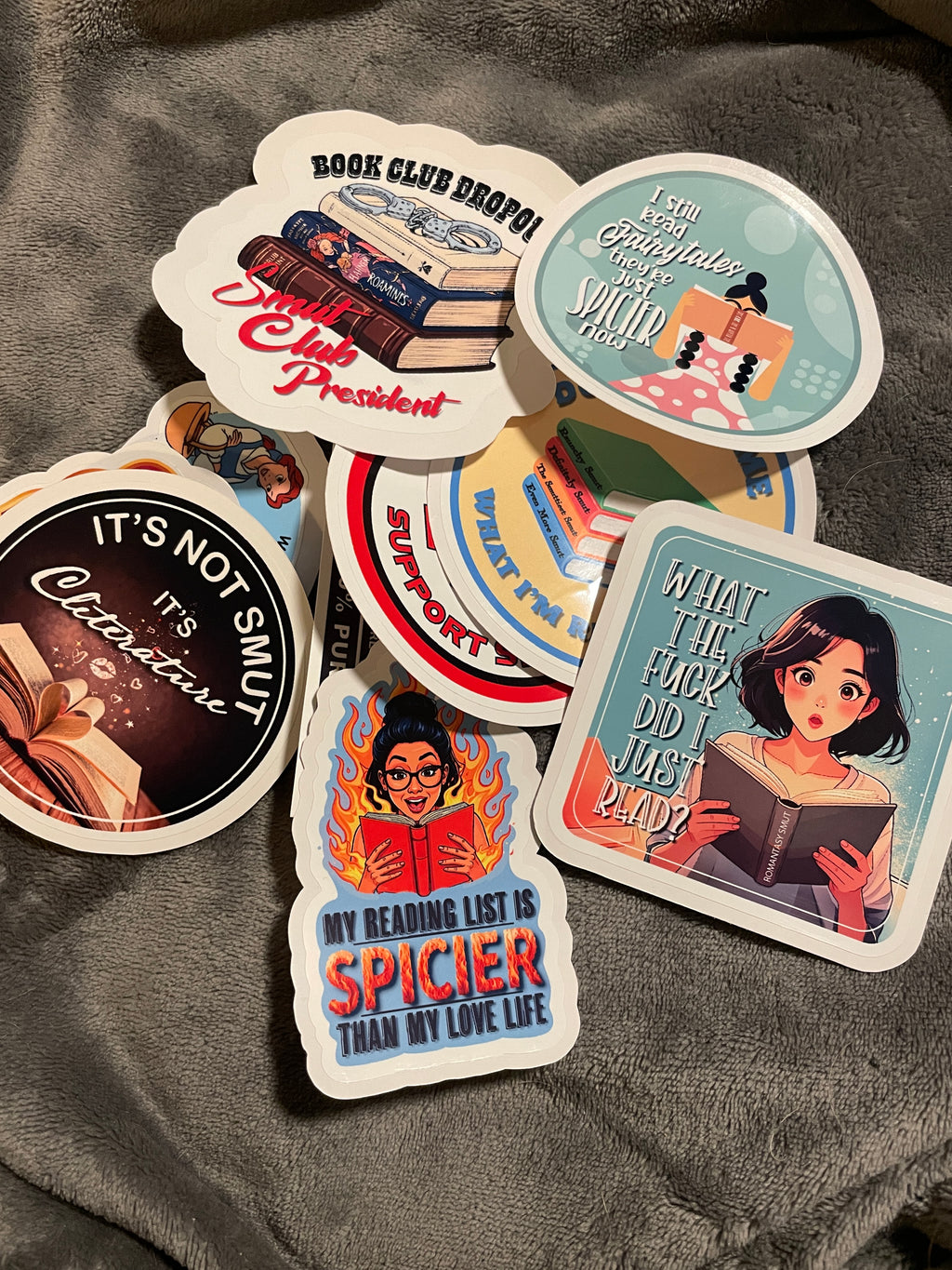 “Smutty Reader” Stickers