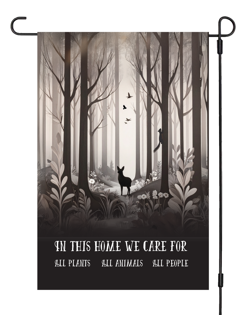 "We Care for All" Yard Flag