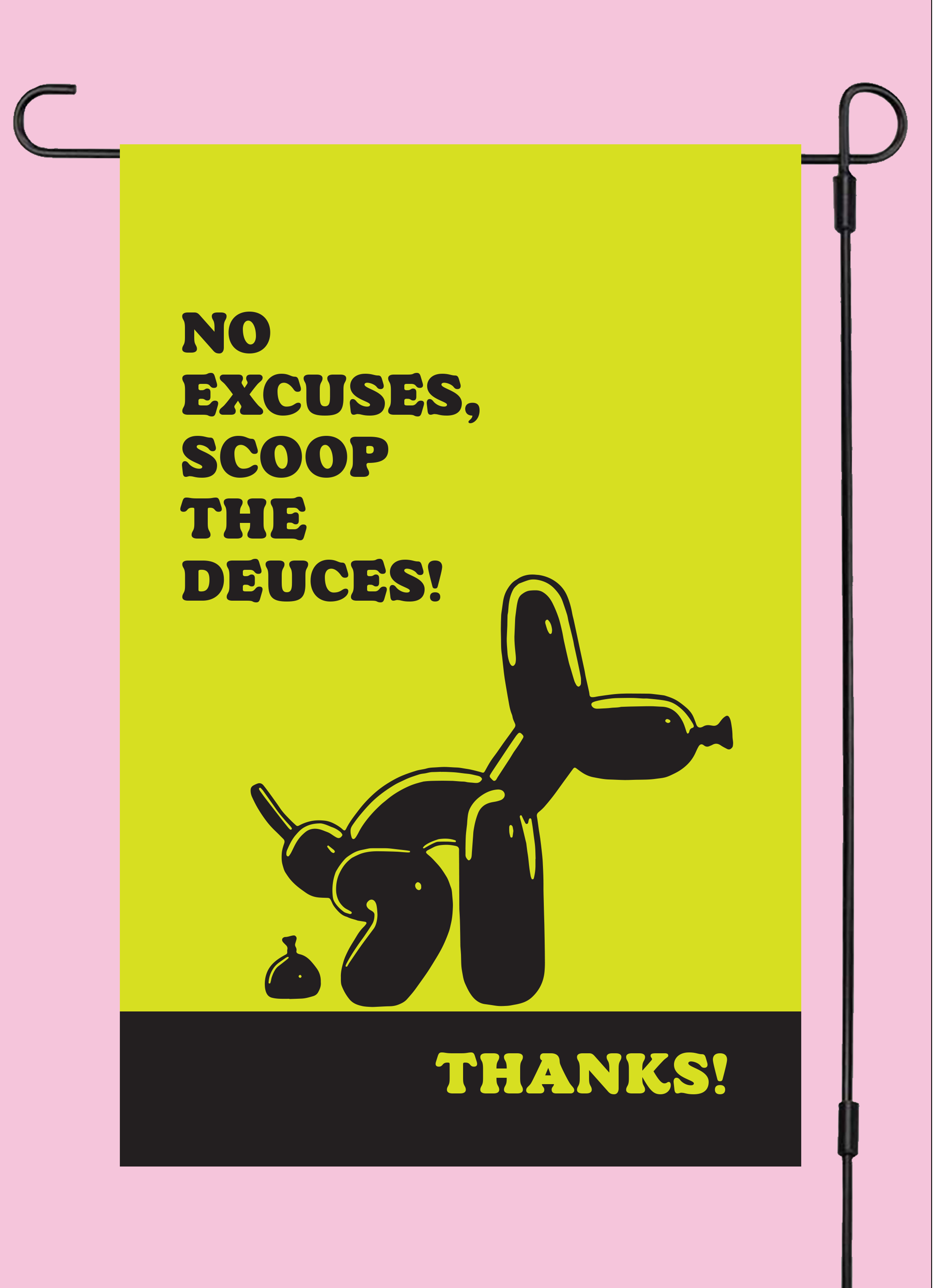"Scoop the Deuces" Yard Flag
