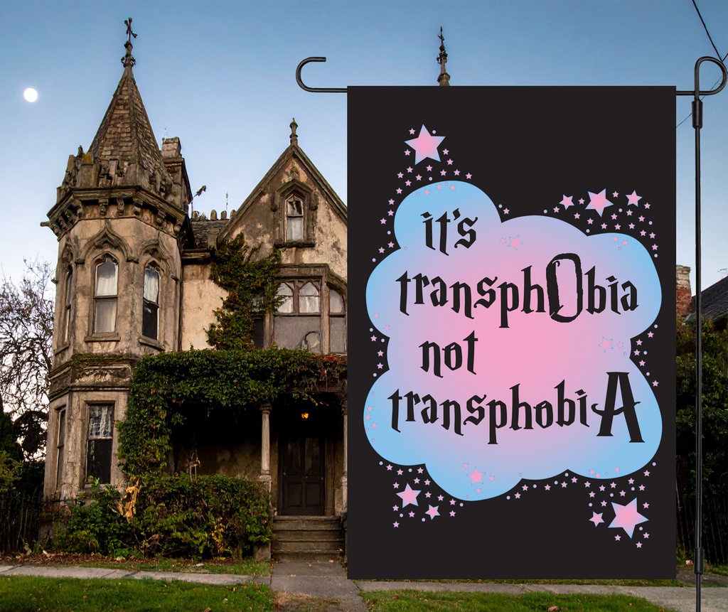 "TransphobiA" Yard Flag