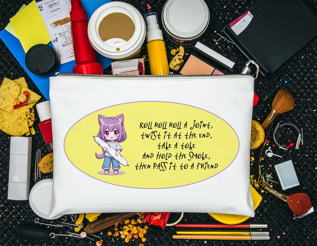"Roll Roll Roll" Zipper Bag