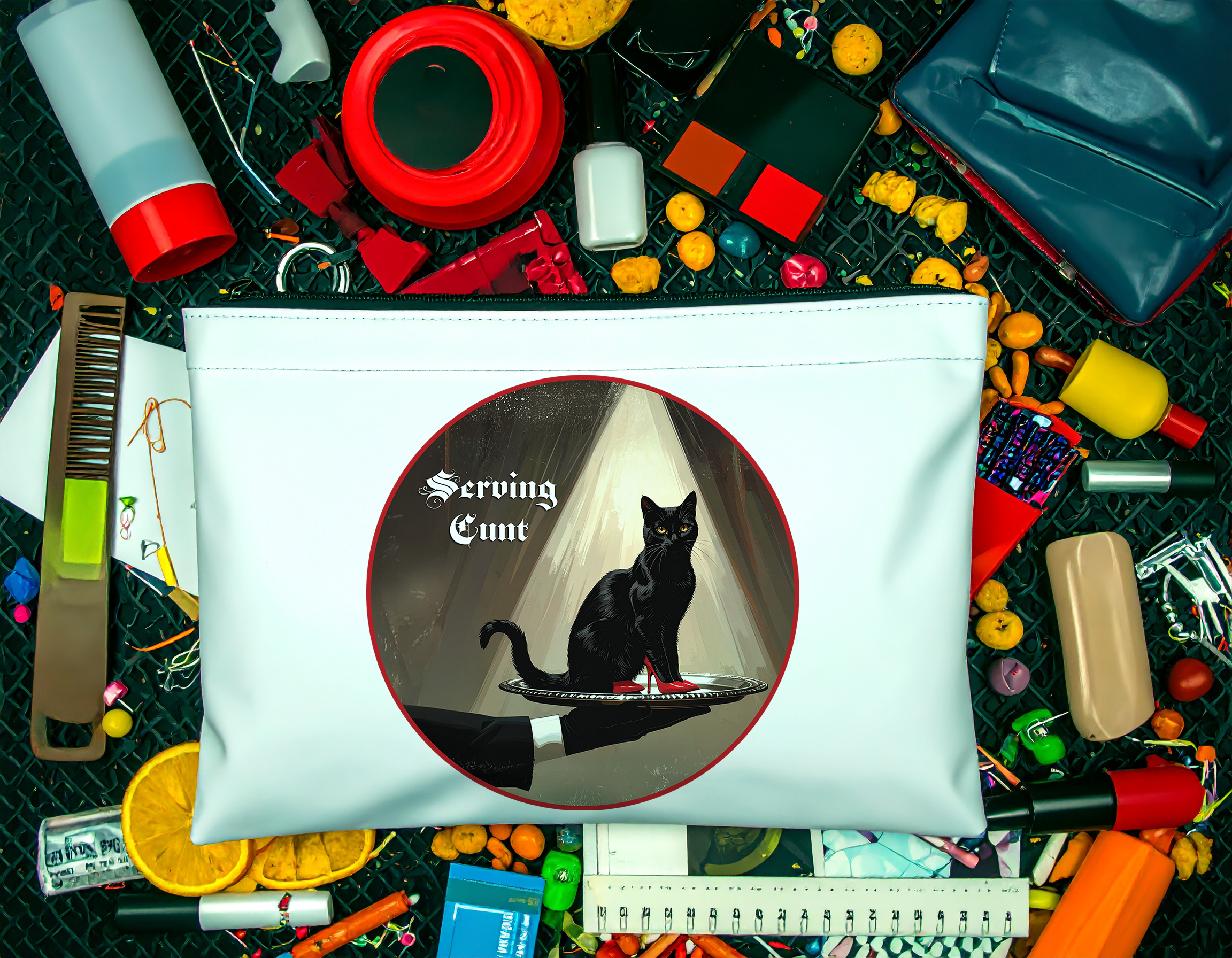 "Serving Cunt" Zipper Bag