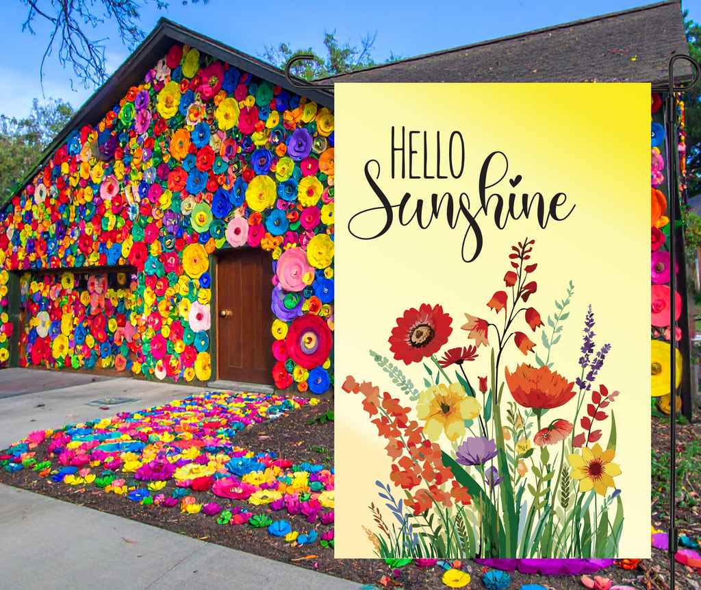 "Hello Sunshine" Yard Flag