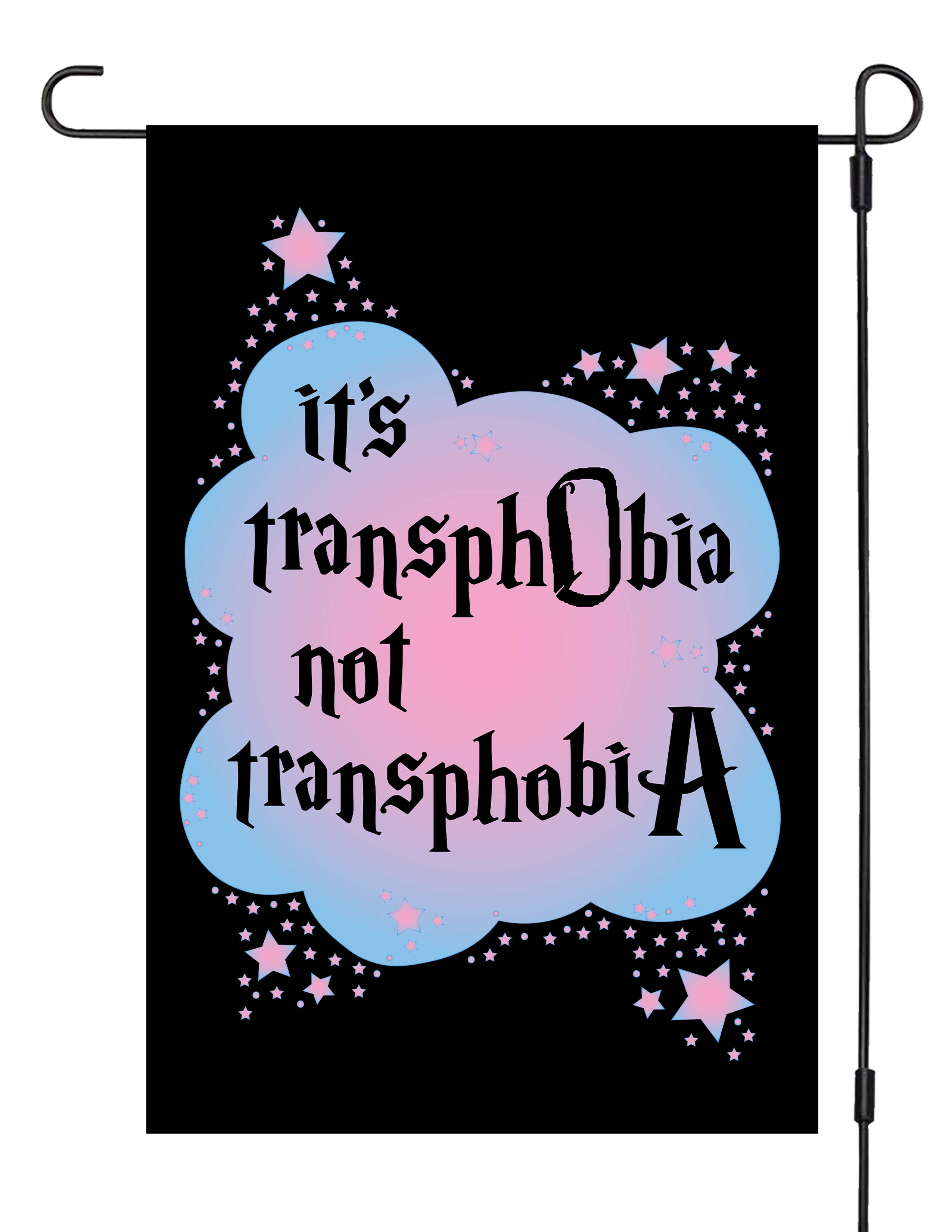 "TransphobiA" Yard Flag