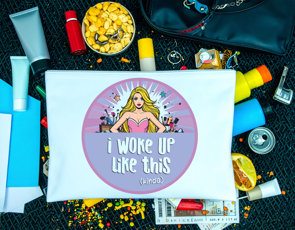 "Woke Up Like This" Zipper Bag