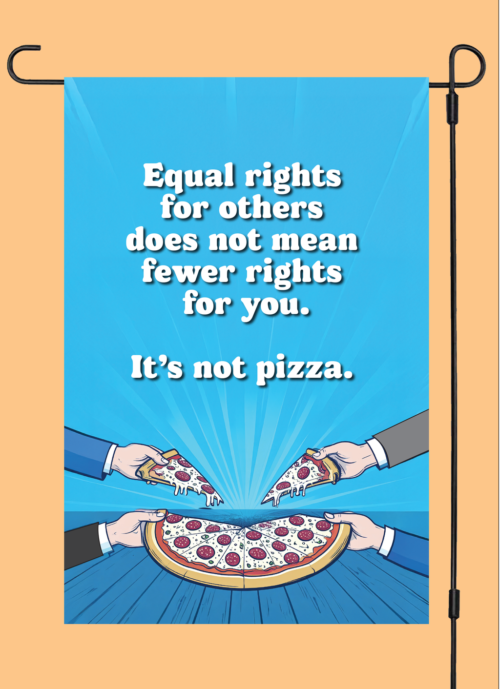 "It's Not Pizza" Yard Flag
