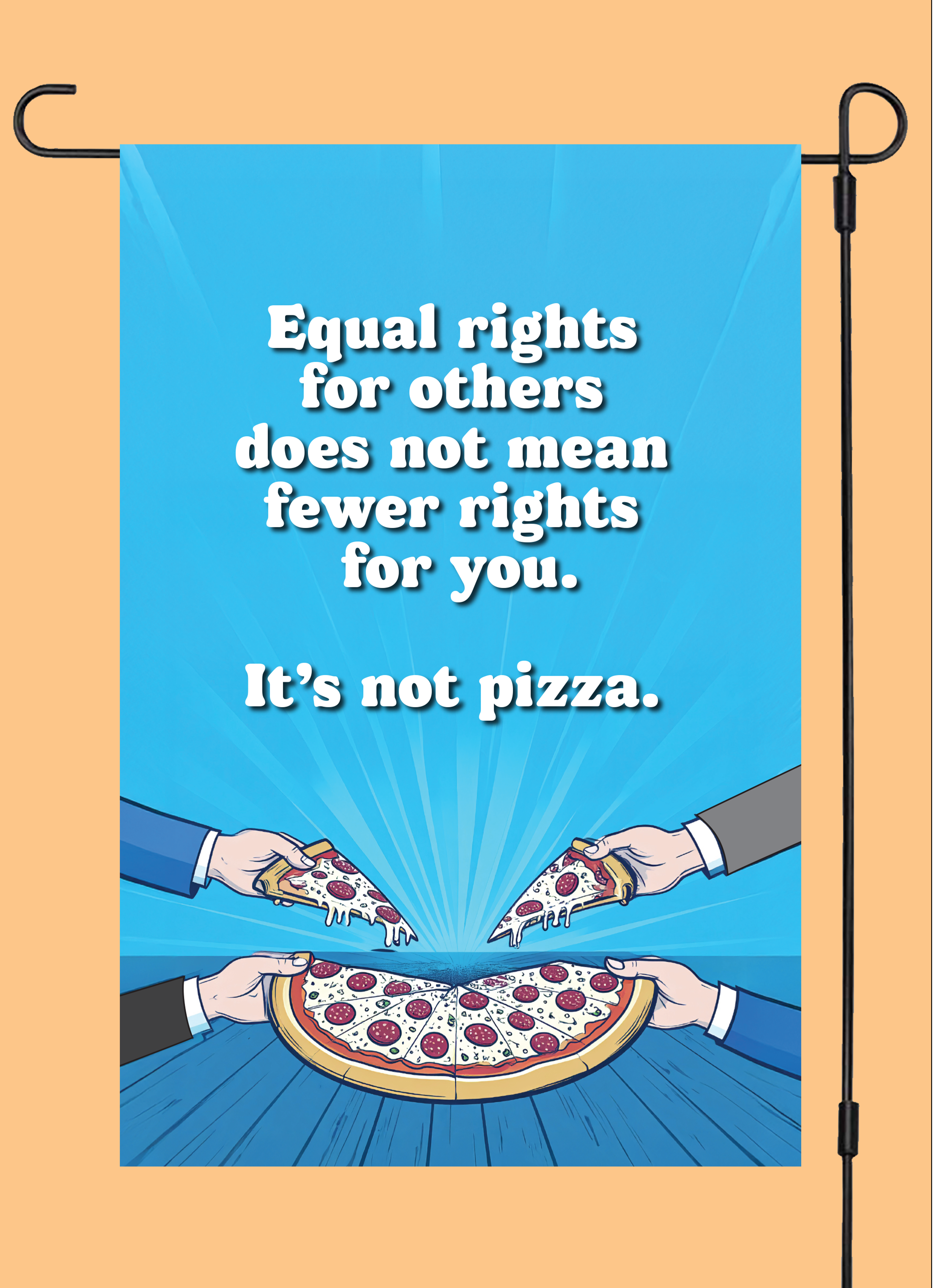 "It's Not Pizza" Yard Flag
