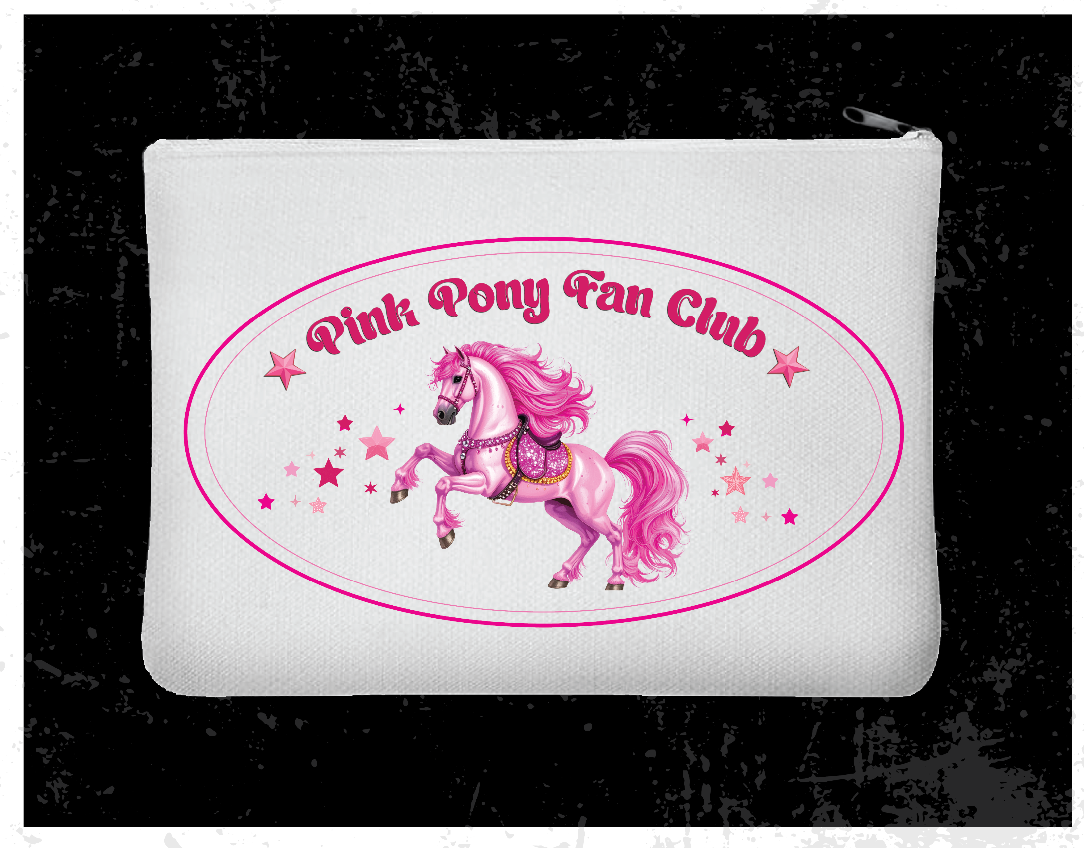 "Pink Pony Fan Club" Zipper Bag